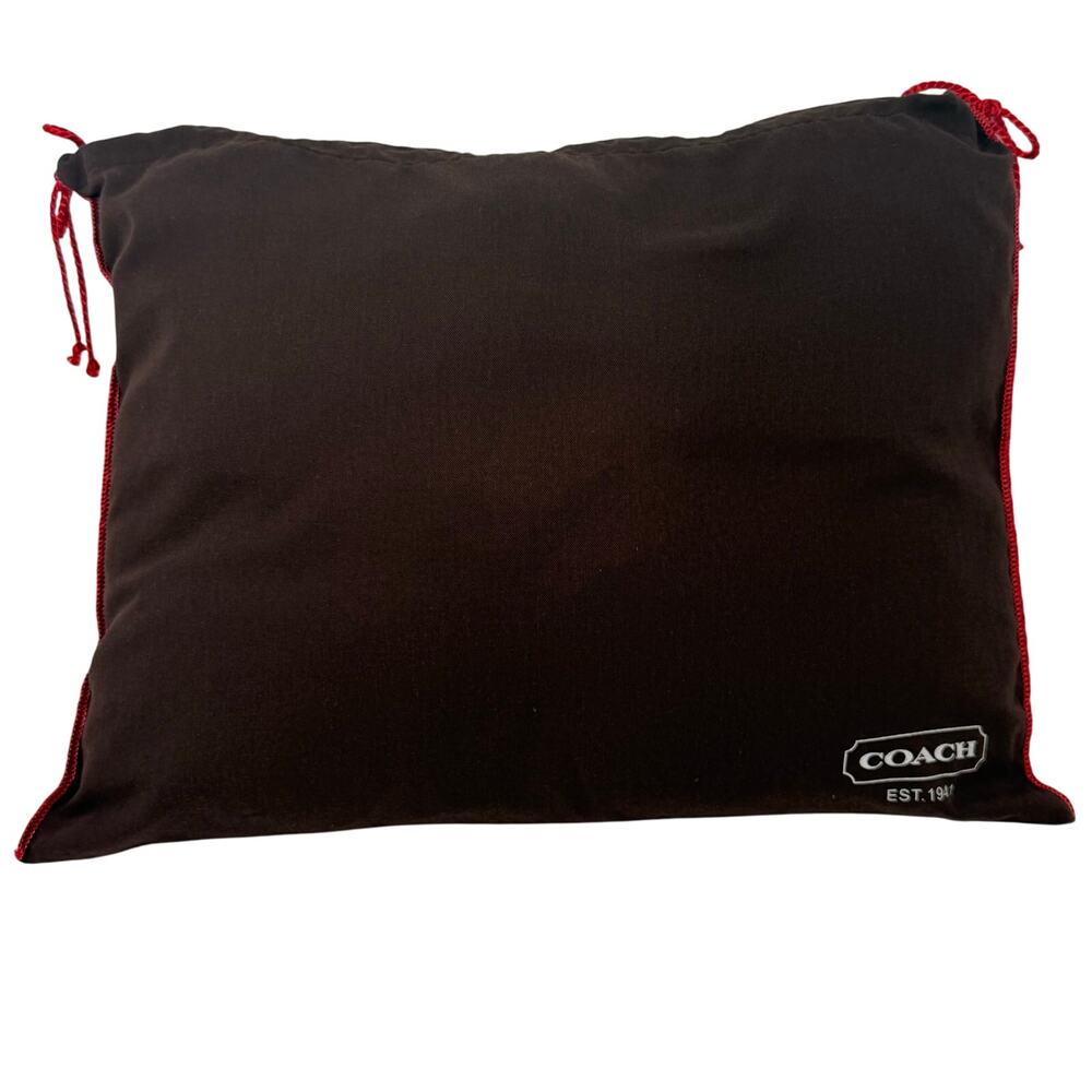 Upcycled Accent Pillow 14x18 Made from Authentic Dust Cover Brown